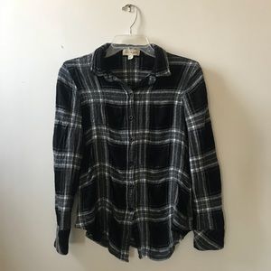 Anthropologie Cloth & Stone plaid flannel shirt